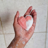 Mermoss Skin limited edition Valentines SEA MOSS Marble Heart Soap Duo